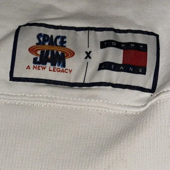 Rare VTG TOMMY HILFIGER X SPACE JAM LOONEY TUNES AUTHENTIC HOODIE TOMMY JEANS - Picture 13 of 16